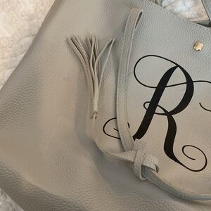 Monogram R tote bag
